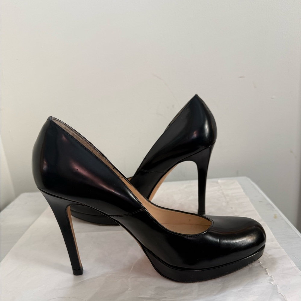 LK Bennett Black Platform High Heel Pump - Women's 7.5 - Picture 4 of 12